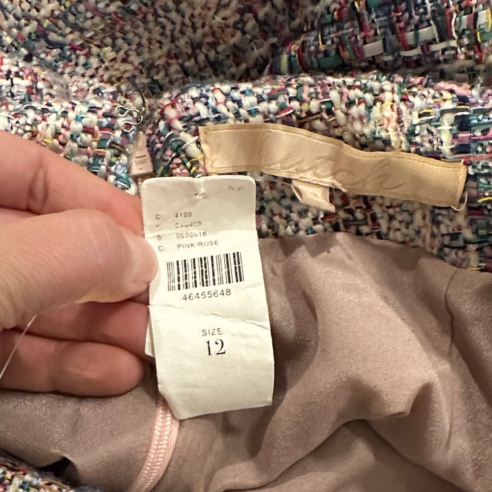 Anthropologie Hutch Multicolor Tweed Skirt. New with Tags. Size 12. - Picture 12 of 13